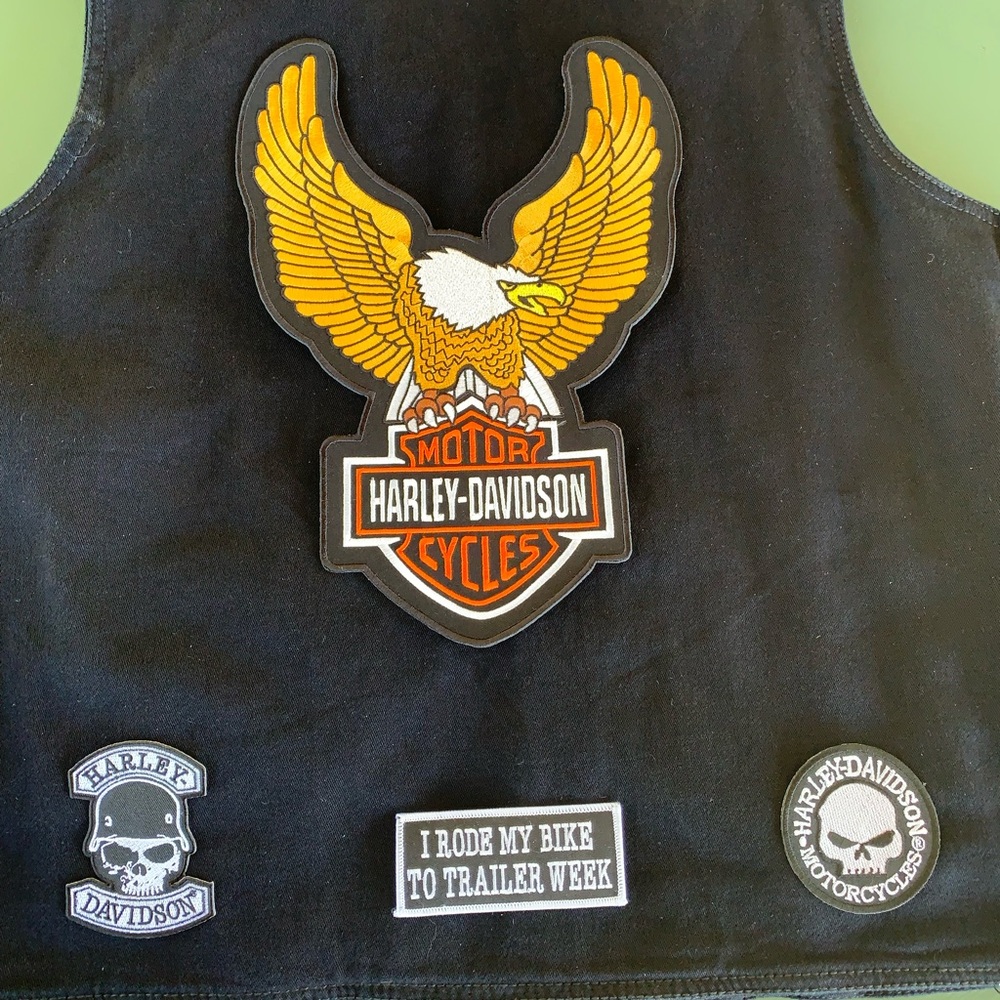 Set of Four Harley-Davidson Motorcycle Patches